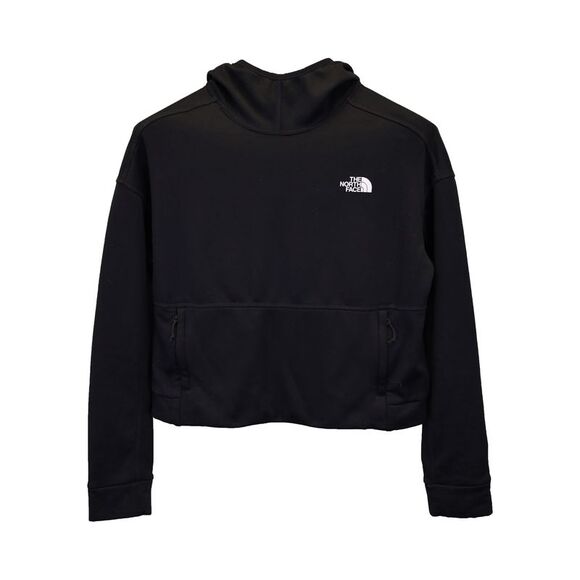 The North Face Cropped Hoodie in Black Polyester